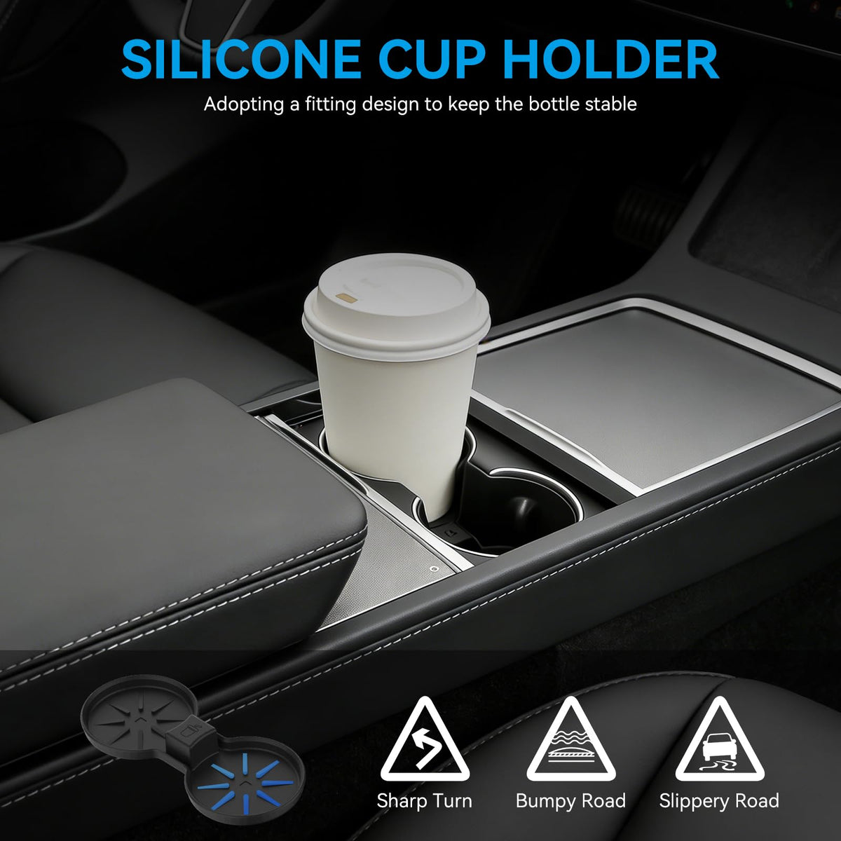 Mikogo organizer installed in Tesla Model Y Juniper for tidy, accessible storage