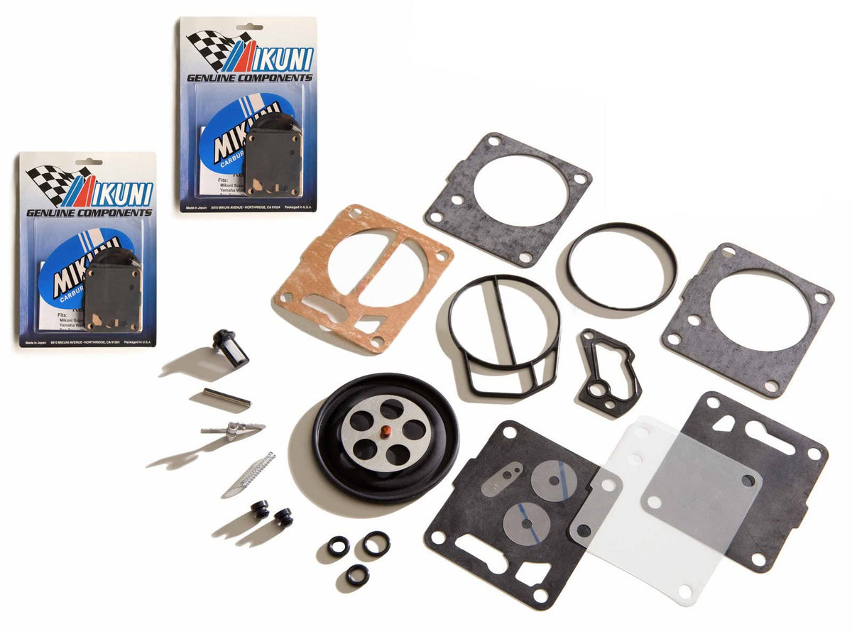 Mikuni kit front packaging showing parts and OEM quality for reliable rebuilds