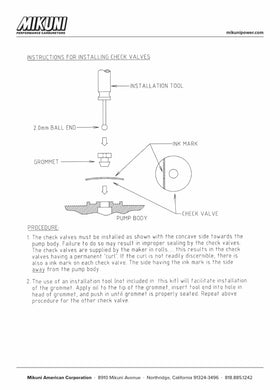 Mikuni kit on a workbench during carb rebuild, illustrating straightforward maintenance benefit