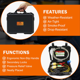 MILADO open carrying case with organized components for easy setup