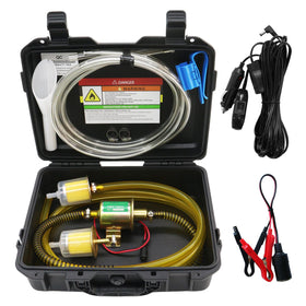 MILADO front view kit showing pump and case, ready for transport and use