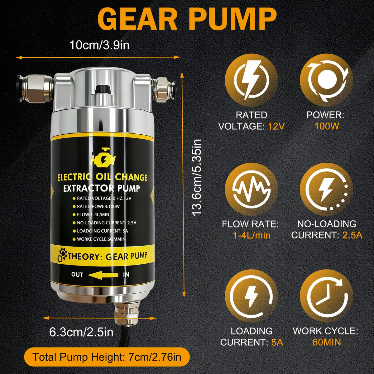MILADO pump extracting oil from a car sump for cleaner, faster oil changes