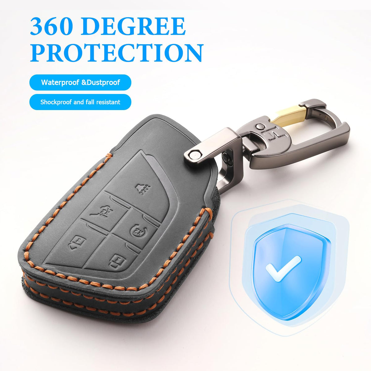 MILD EAST installed on Chevy key fob illustrating perfect alignment and use