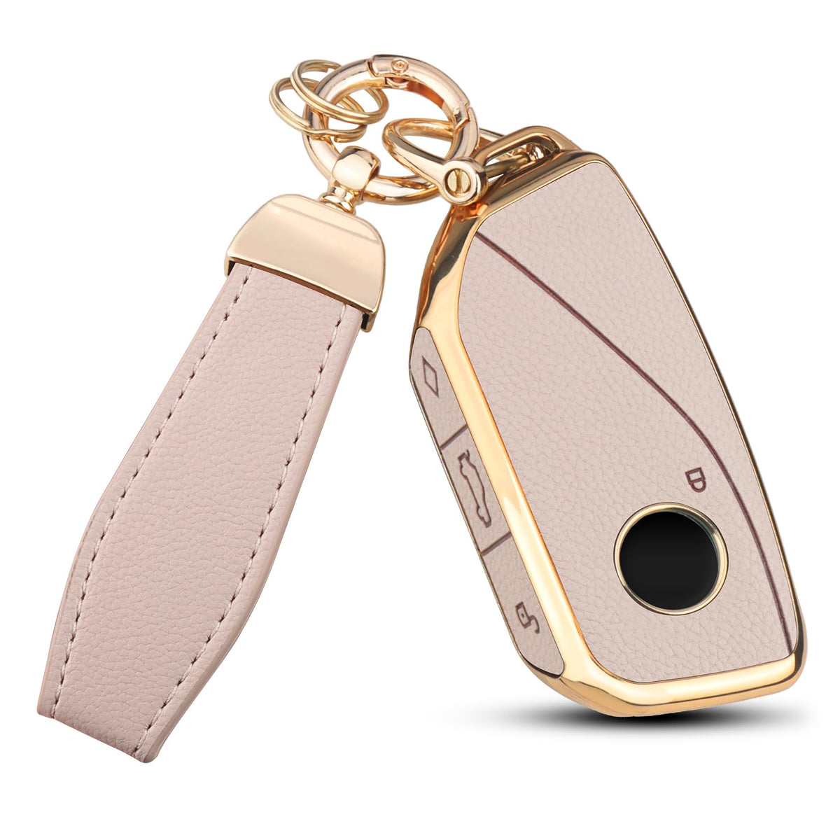 MILD EAST front view of key fob cover showing precise fit and refined style