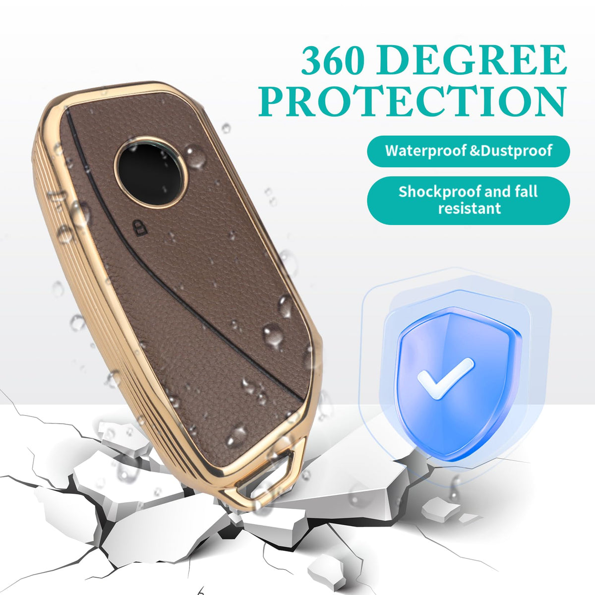 MILD EAST included leather keychain and screwdriver for easy installation