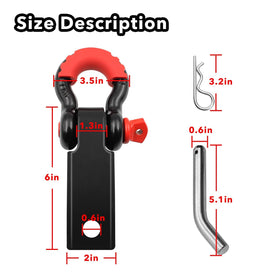 MILINI close-up of 3/4" D-ring and screw pin highlighting secure load attachment