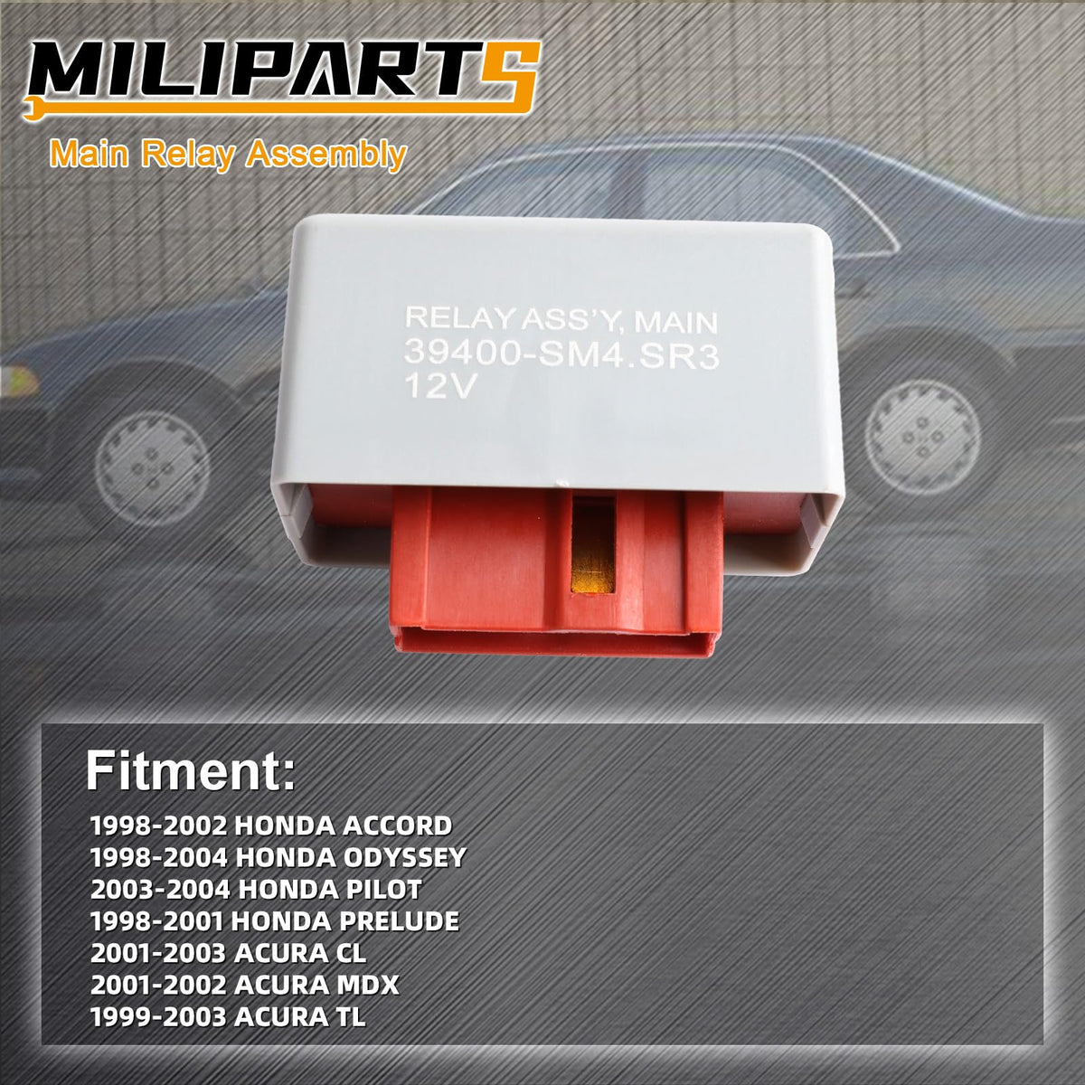 MILIPARTS relay terminals close-up revealing connector detail for secure connection