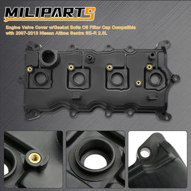 MILIPARTS oil filler cap closeup showing secure seal and easy access