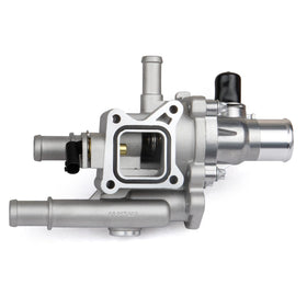 MILIPARTS front view of thermostat housing showing fitment and secure mounting