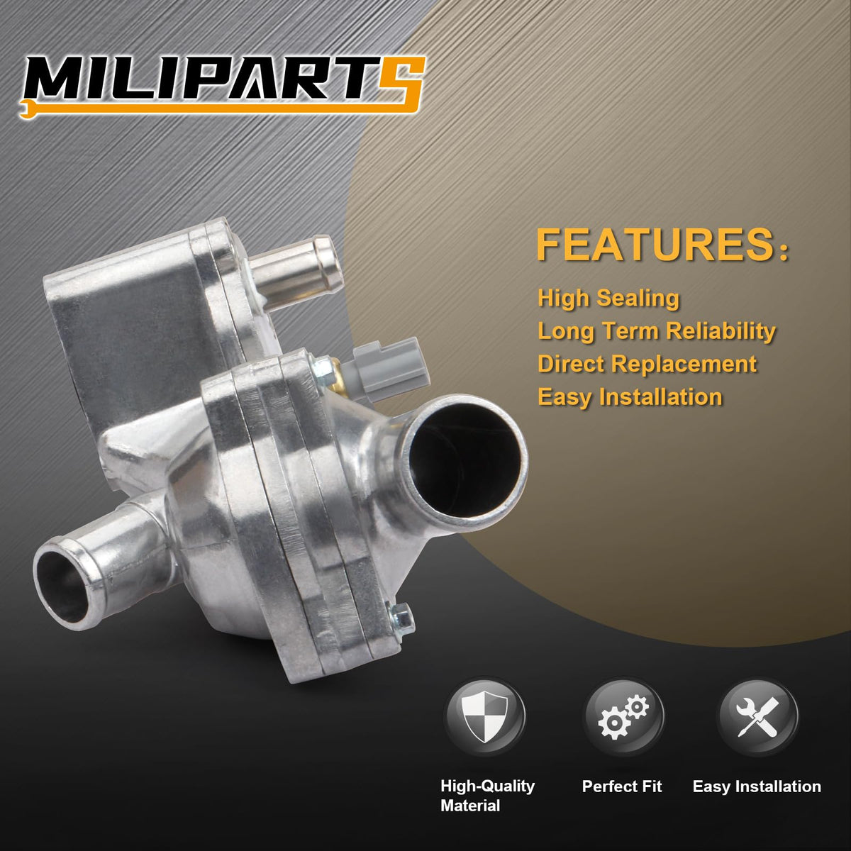MILIPARTS housing with gasket and bolts ready for direct replacement installation