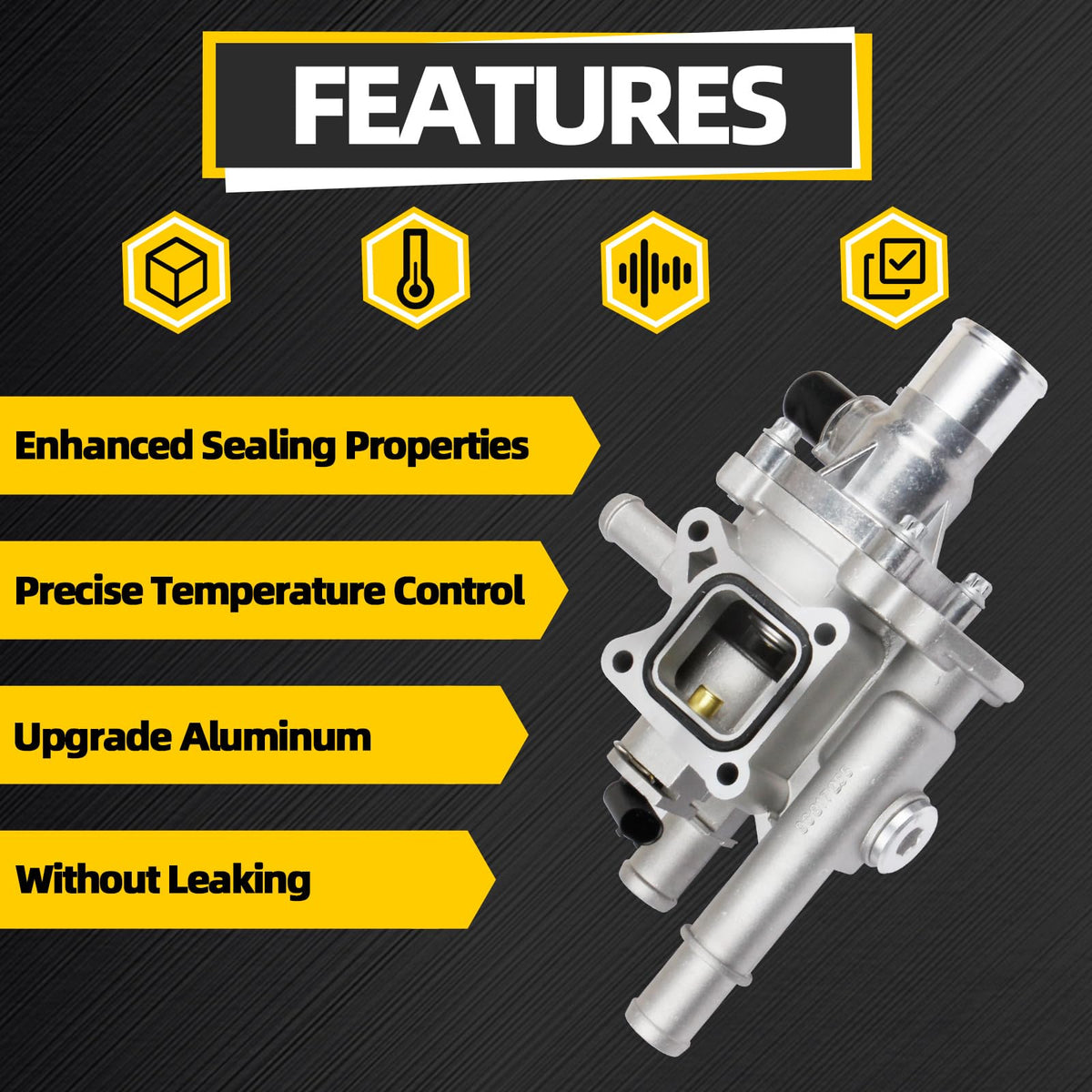 MILIPARTS thermostat housing with water temperature sensor included for complete swap