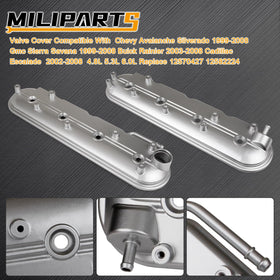 MILIPARTS valve cover close-up of gasket surface ensuring leak prevention