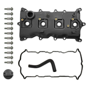 MILIPARTS valve cover front view showing precise OEM fit and cleaner installation