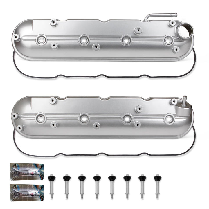 MILIPARTS valve cover front view showing clean finish and fitment benefit