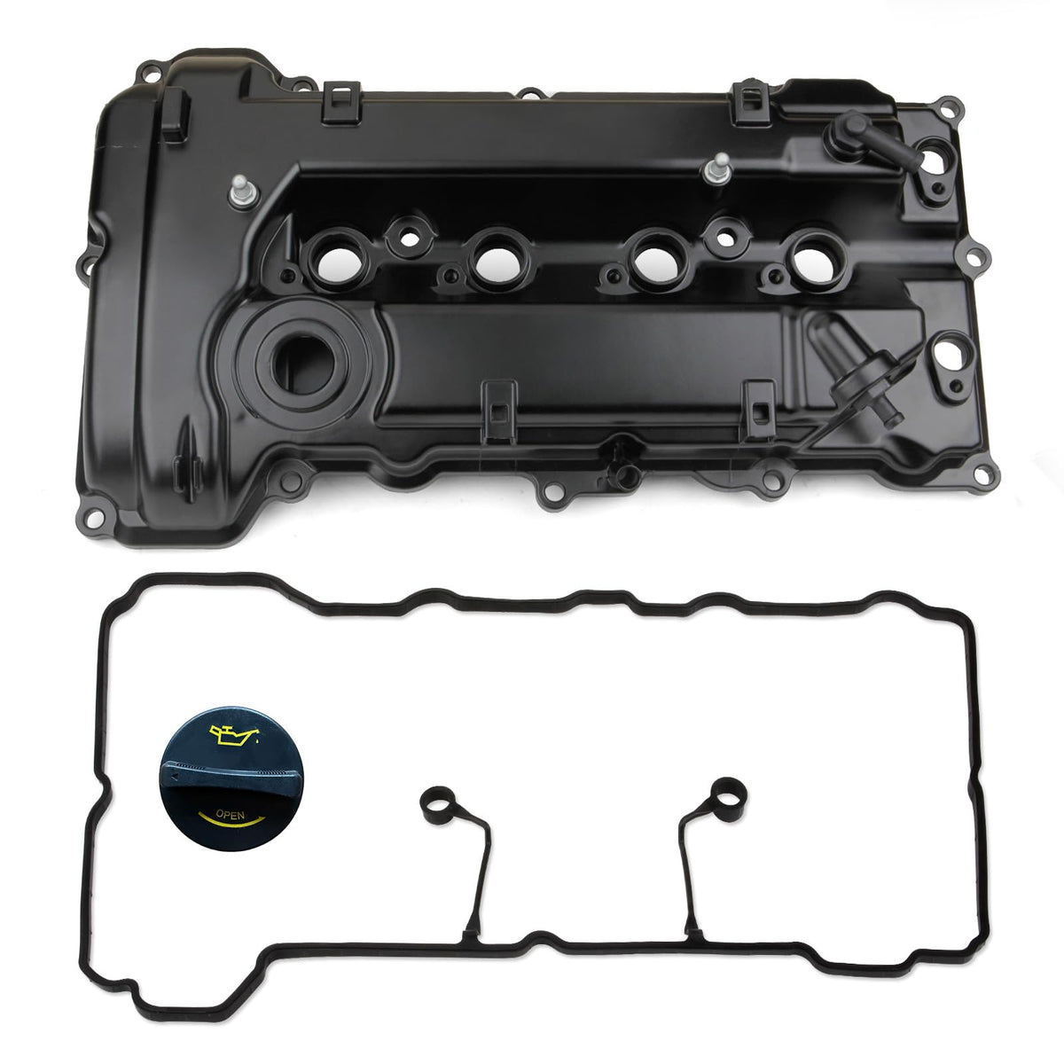 MILIPARTS valve cover front view showing fit and finish for easy replacement