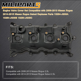 MILIPARTS valve cover with included gasket and bolts, ensuring complete installation
