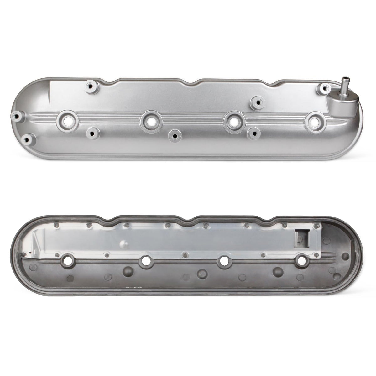 MILIPARTS valve cover next to ruler showing scale for accurate fitment