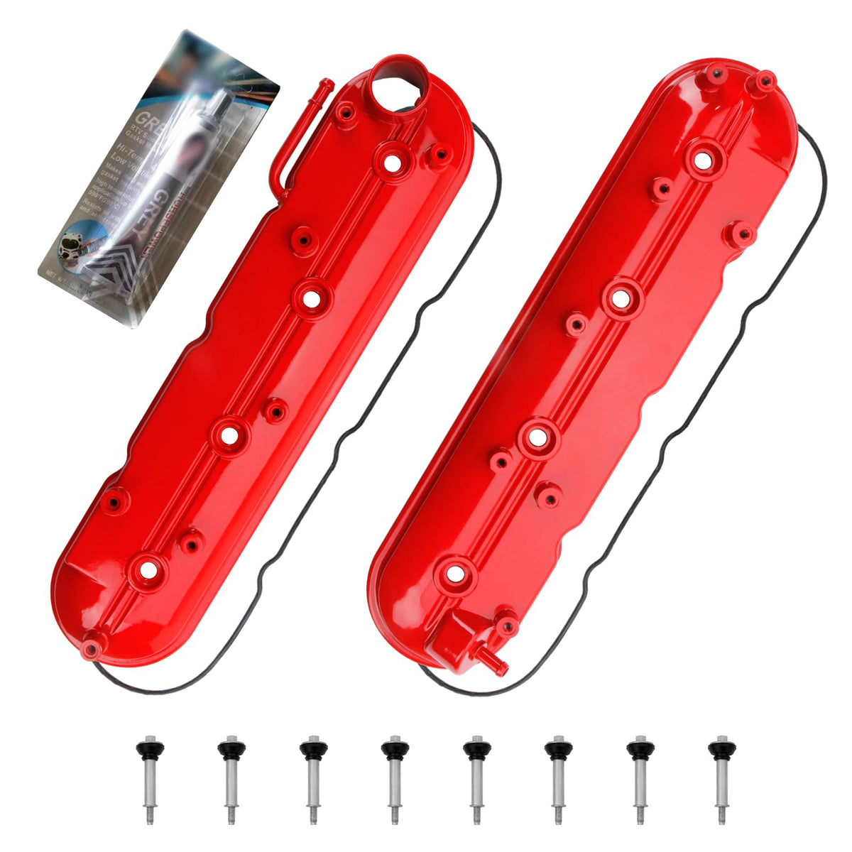 MILIPARTS front view valve covers showing fit and finish benefit