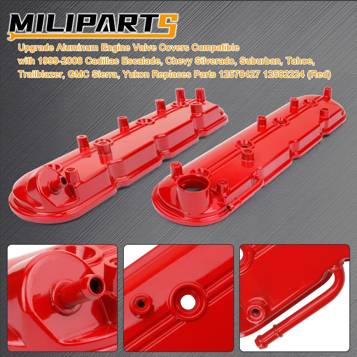 MILIPARTS full kit with gaskets and bolts for complete replacement benefit