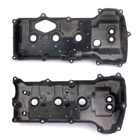 MILIPARTS valve covers on truck with hood open illustrating upgraded under-hood appearance