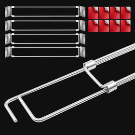 Millsten front view of 4-pack RV fridge bars showing compact packaging and included brackets
