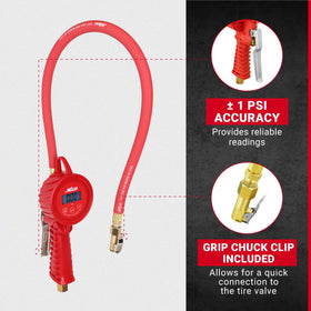 Milton 555e grip-head chuck detail locking onto valve stem securely