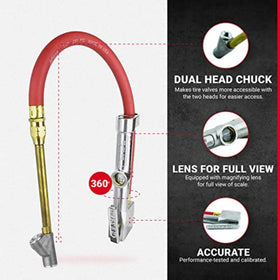 Milton full-swivel chuck angled to illustrate maneuverability around rims and stems