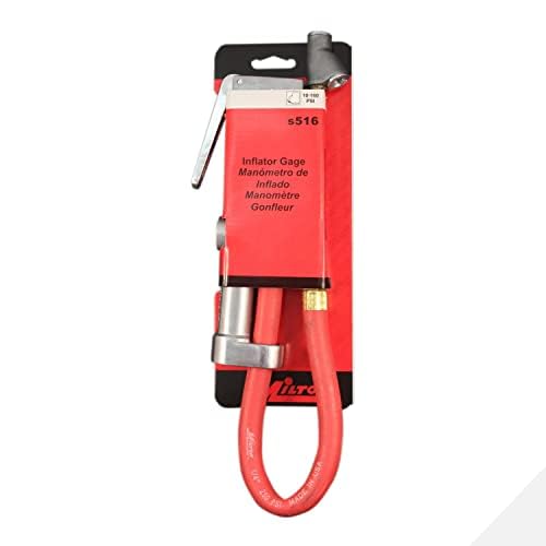 Milton inflator in use on a car tire demonstrating quick inflation and one-handed operation