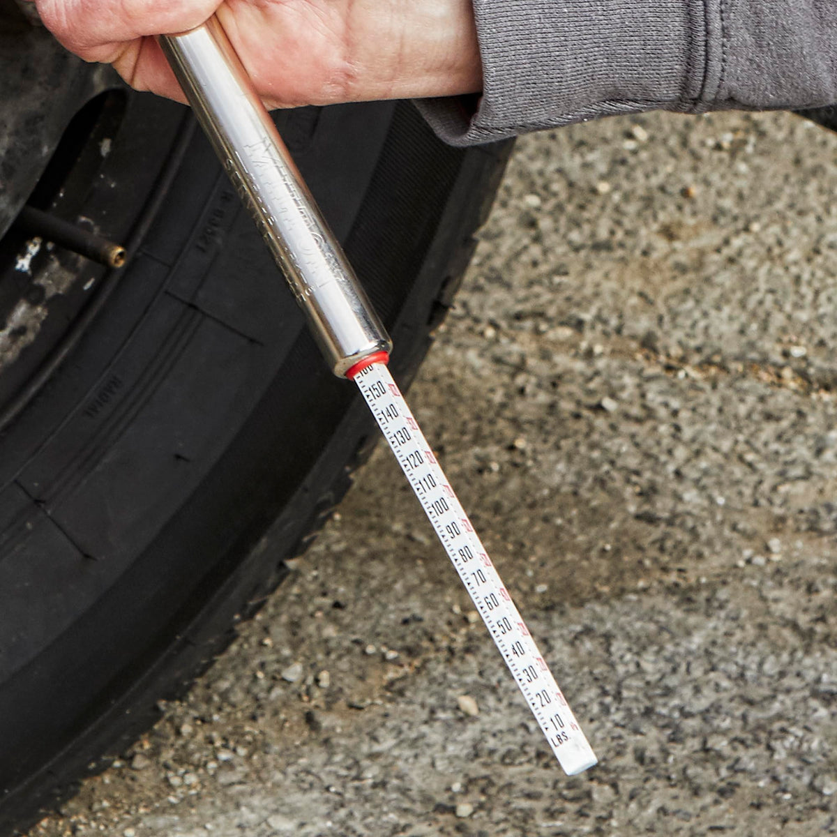 Milton S-986 beside ruler showing 13 1/4 inch length for extended reach benefit