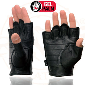 Milwaukee Leather back view highlighting open knuckle design for added flexibility