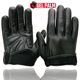 Milwaukee Leather glove in use on motorcycle handlebar demonstrating enhanced grip