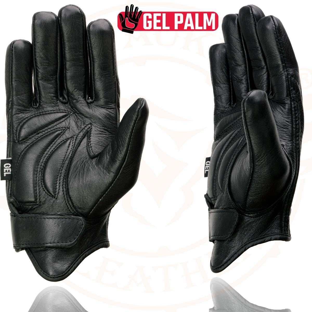 Milwaukee Leather cowhide texture close-up highlighting durable soft leather