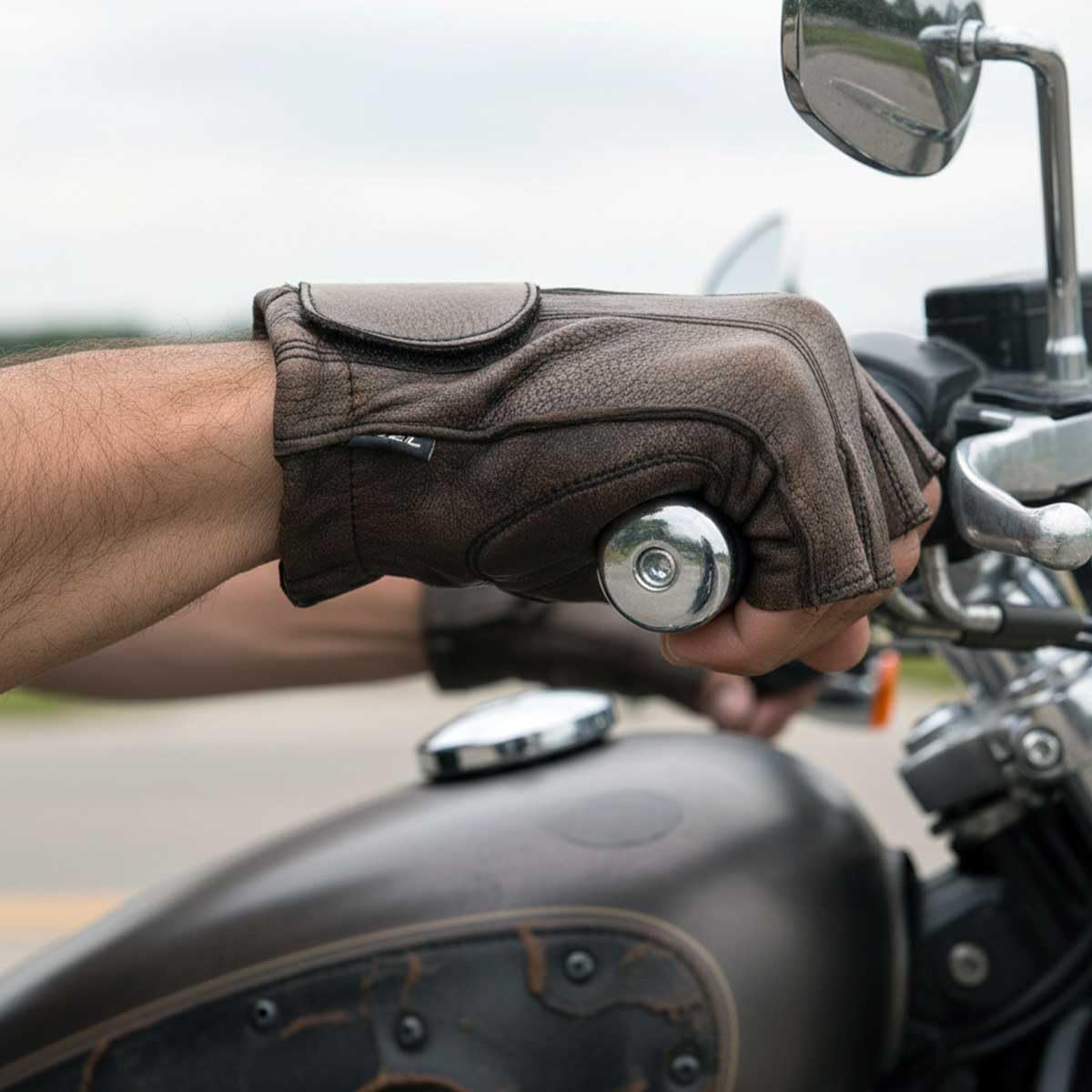 Milwaukee Leather interior lining texture illustrating lightweight comfort and reduced friction