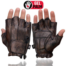 Milwaukee Leather glove on motorcycle handle demonstrating grip and control while riding