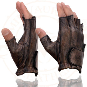 Milwaukee Leather size comparison with ruler showing X-Large fit and scale for confident sizing