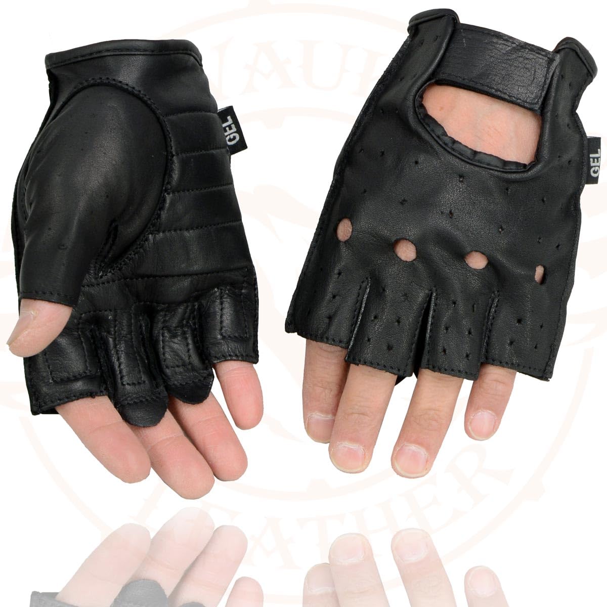 Milwaukee Leather perforated finger panels showing breathability benefit