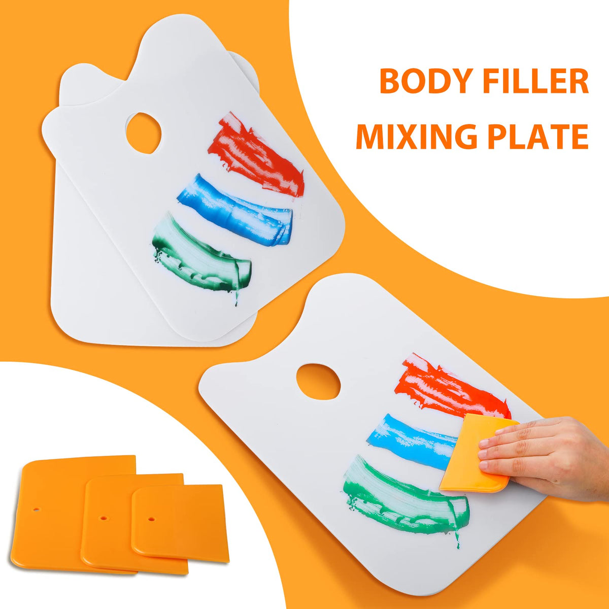 Minatee mixing board close texture emphasizing nonstick surface for easy cleanup