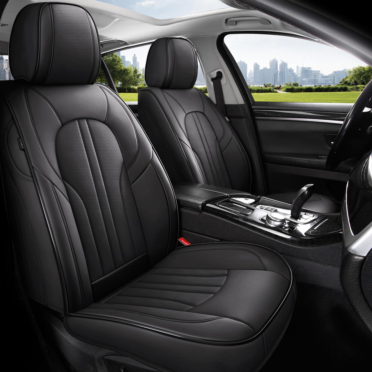 MINGBRON back seat cover straight-on display for complete rear protection