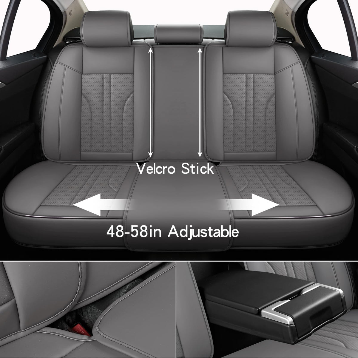 MINGBRON wide back seat view illustrating universal fit and coverage