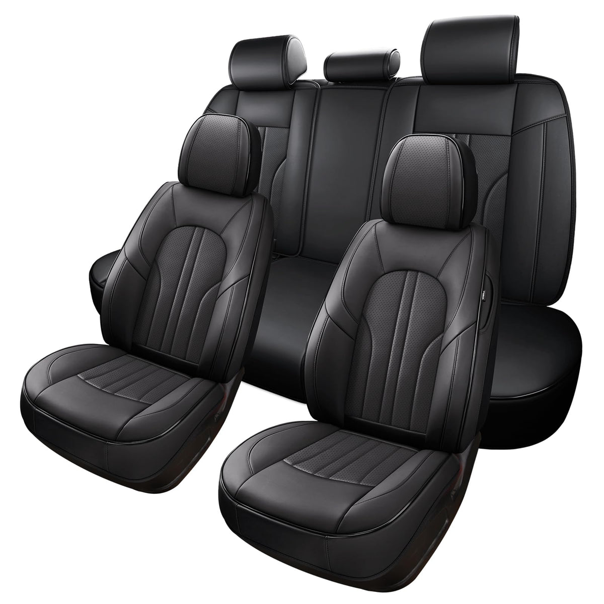 MINGBRON front seat cover full view showing neat fit and protection