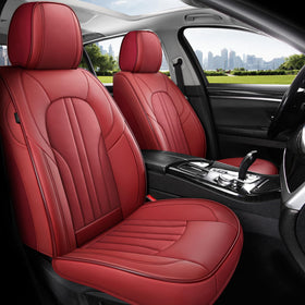 MINGBRON full rear seat covers installed showing cohesive interior styling