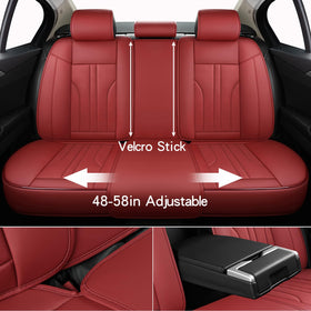 MINGBRON seat cover with child seat showing compatibility and safety