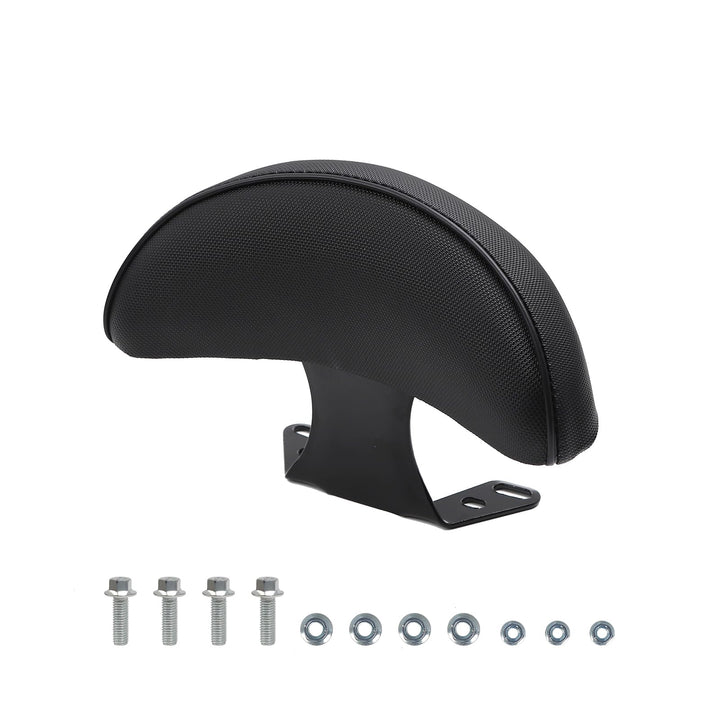 Minho backrest front view showing sleek PU leather and passenger comfort