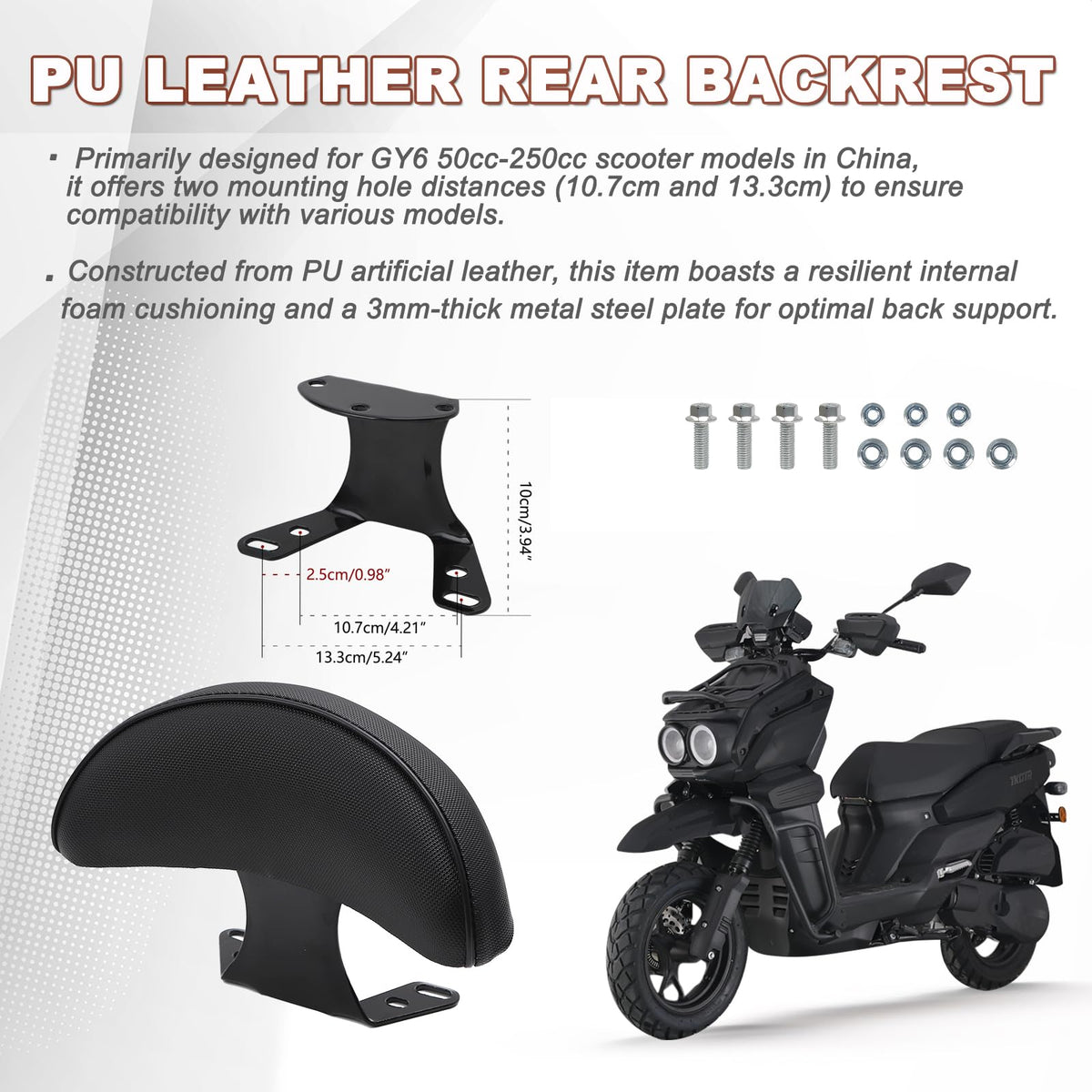 Minho backrest side profile illustrating ergonomic C-shaped support benefit