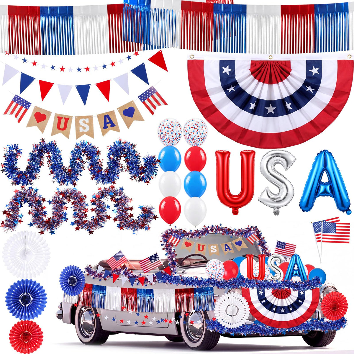 MiniInflat front packaging showing full patriotic kit ready to use