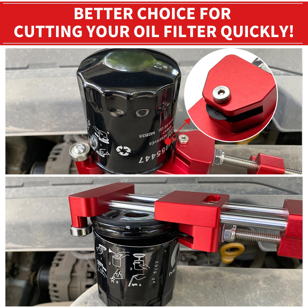 minlen kit layout with three blades and red tool for immediate replacement
