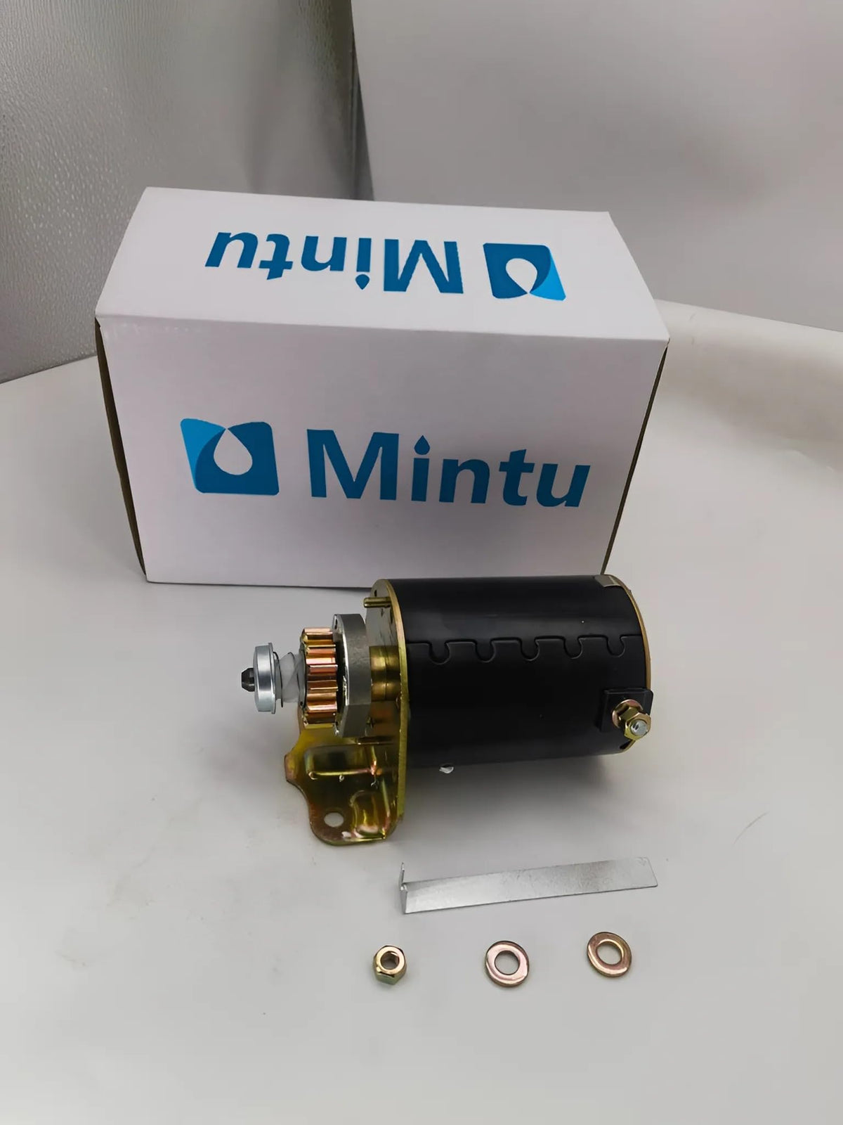 Mintu starter mounted in a lawn tractor demonstrating restored starting reliability benefit