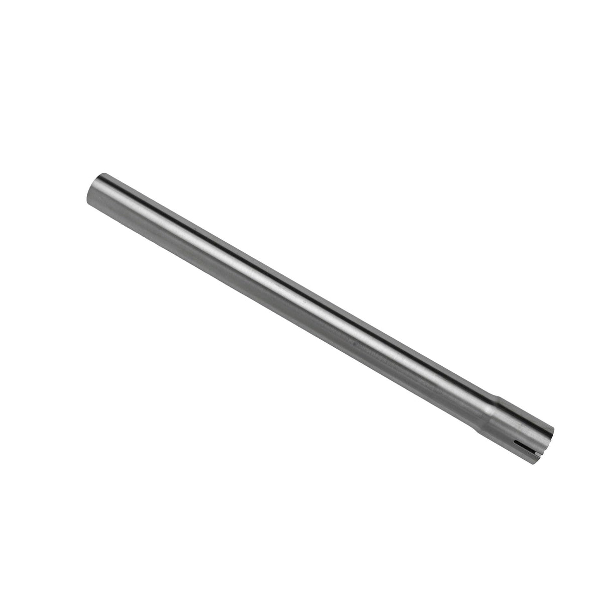 Miolyol front view of stainless exhaust pipe showing ends and length benefit corrosion resistance