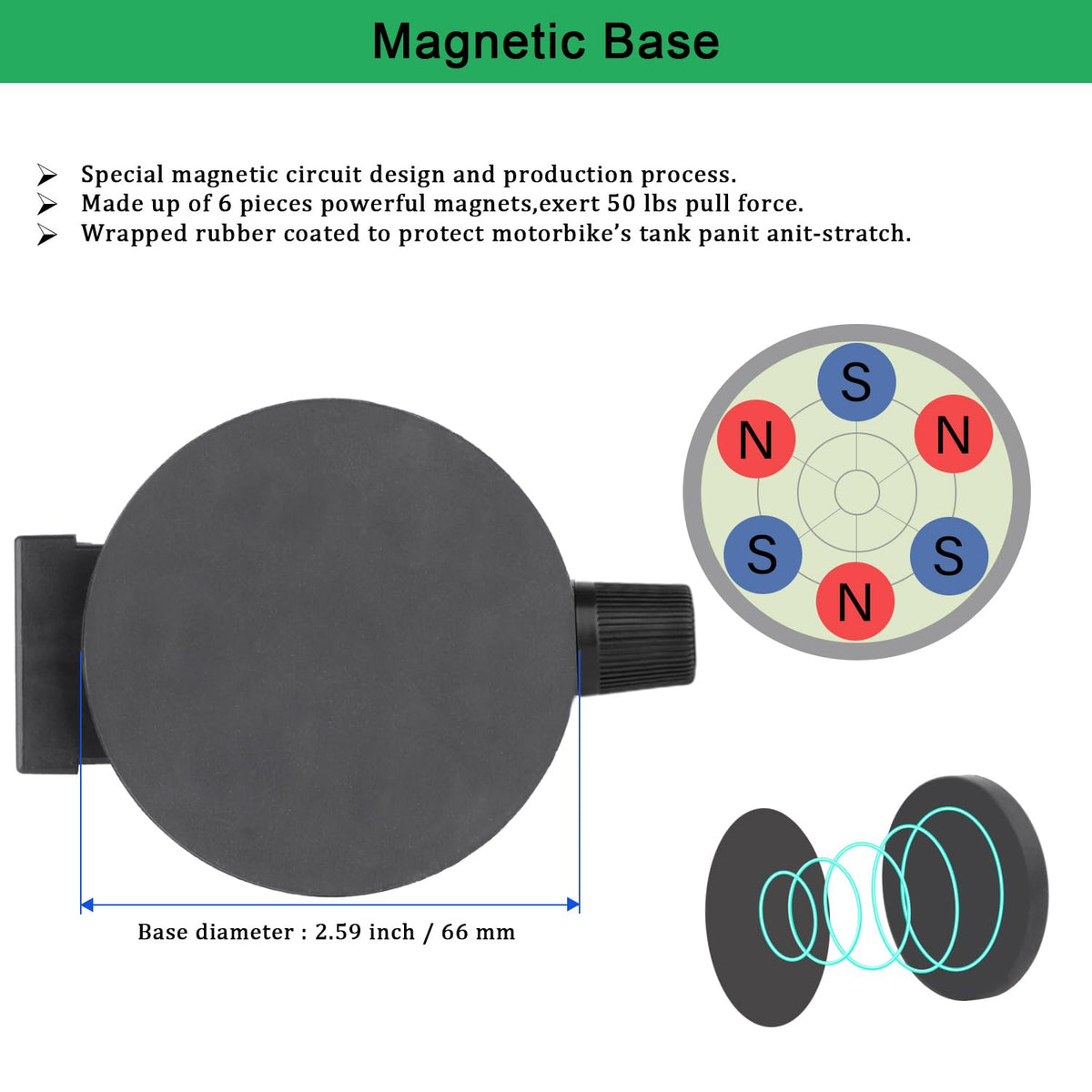 Mippko adhesive metal plate detail showing compatibility on nonmetal surfaces