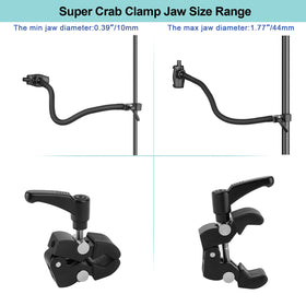 Mippko clamped to a mic stand demonstrating stable mounting for performances benefit